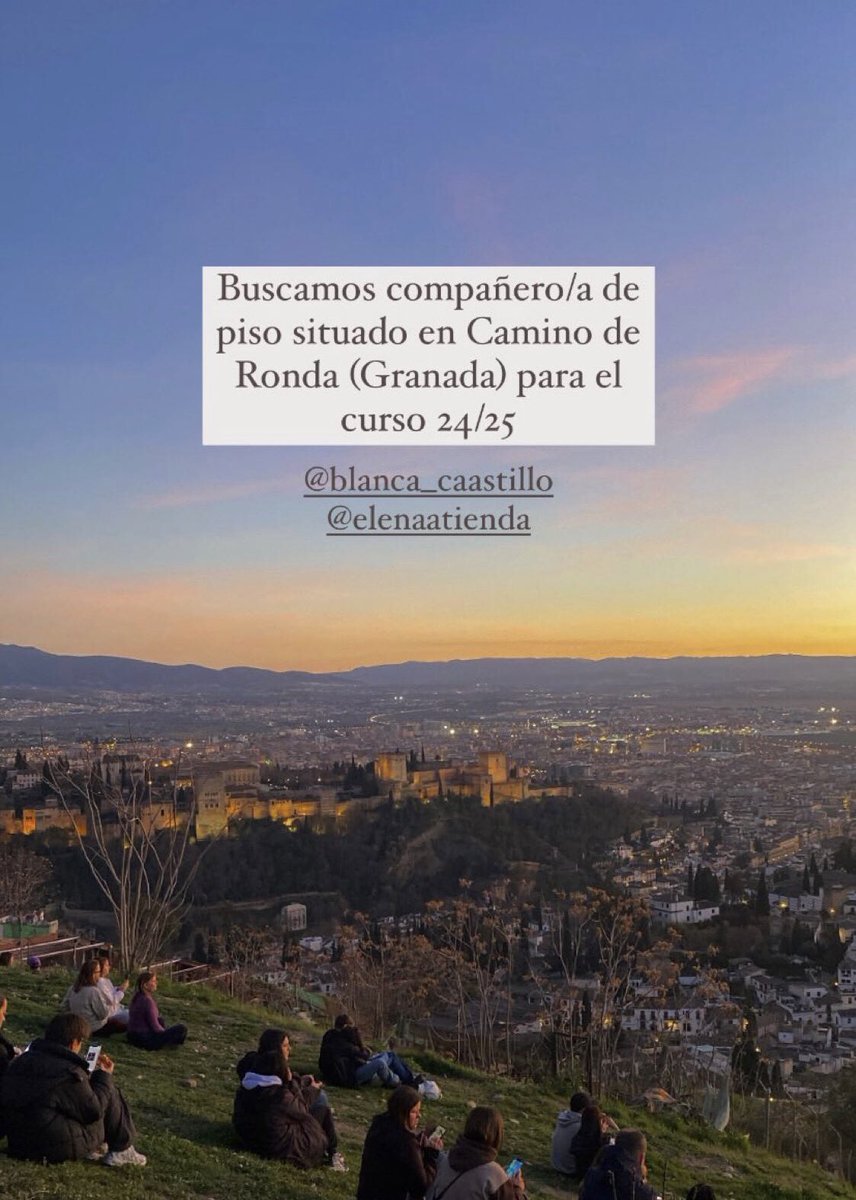 blancacaastillo's tweet photo. Estamos buscando compi! #granada #ugr https://t.co/KQlrwHof3n