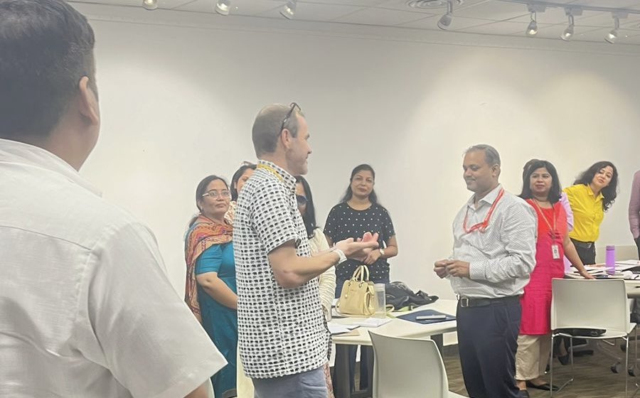 Dir_Education's tweet image. English educators at today&apos;s workshop, exploring how integrating the #SDGs into our lessons can inspire exemplary teaching. 

Let’s empower students to think globally and act locally! 

#SustainableEducation 
#TeachSDGs