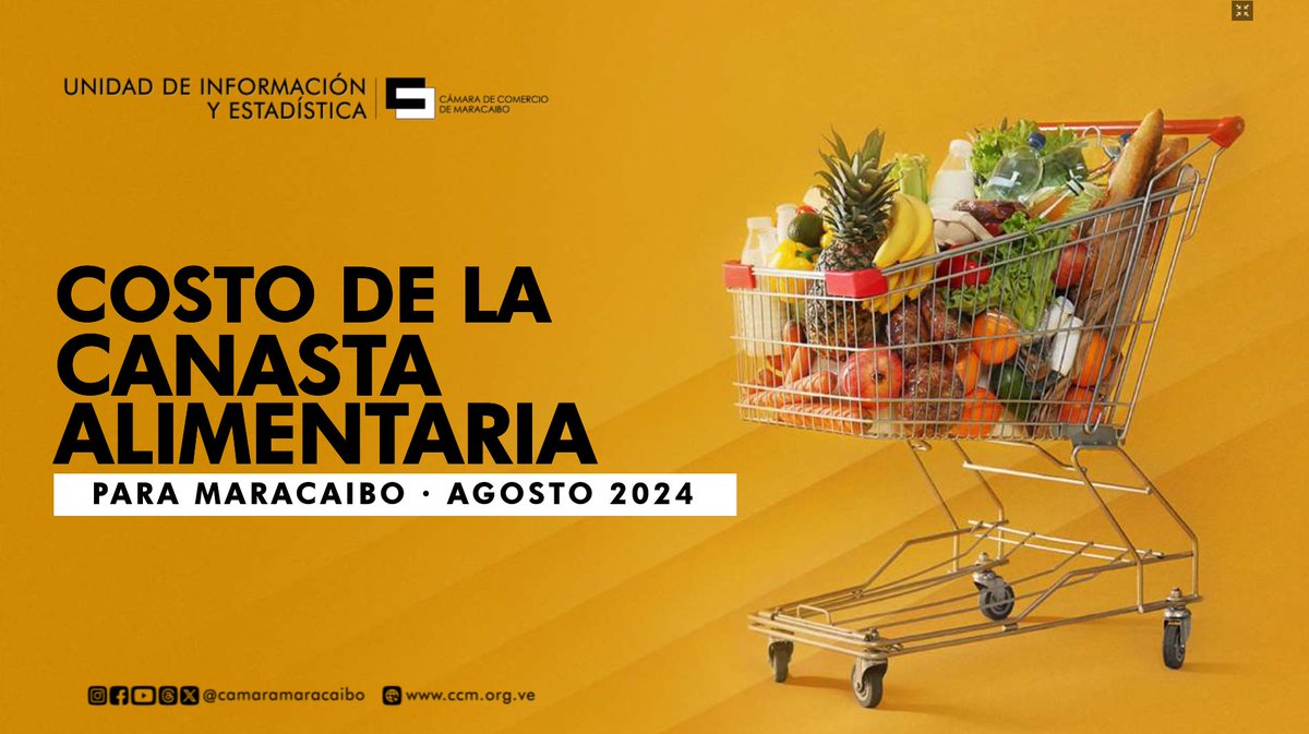 #EstudioCCM Canasta Alimentaria para Maracaibo muestra leve disminución en agosto 

ccm.org.ve/canasta-alimen…

Abrimos hilo