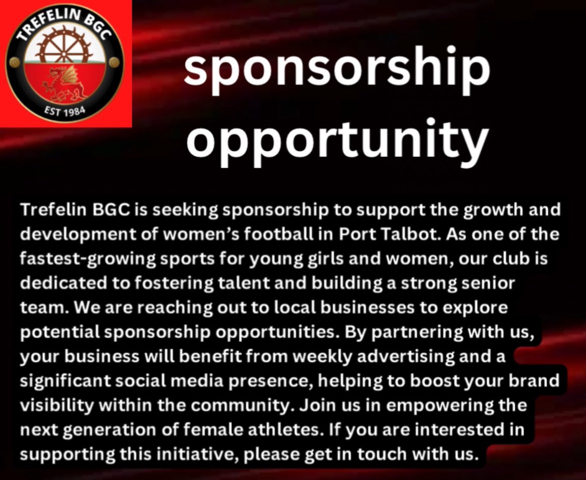 Lianne Beynon 💉 (@liannebeynon) on Twitter photo Trefelin BGC, the only women’s⚽️ team in Port Talbot, is pioneering a pathway for the next generation of girls in the community. Trefelin BGC is setting a powerful example and helping to shape a brighter, more inclusive future for women's football in Port Talbot. <a href="/trefelinbgc/">Trefelin BGC</a> Trefelin BGC, the only women’s⚽️ team in Port Talbot, is pioneering a pathway for the next generation of girls in the community. Trefelin BGC is setting a powerful example and helping to shape a brighter, more inclusive future for women's football in Port Talbot. <a href="/trefelinbgc/">Trefelin BGC</a>