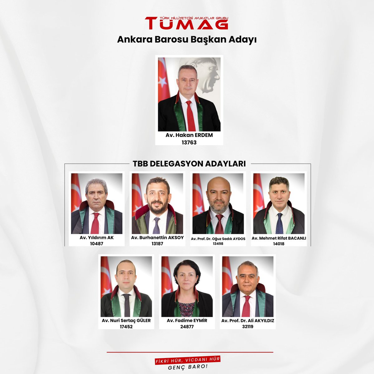 TDestebasi's tweet photo. Ankara Barosu seçimlerinde @tumag1923 denetleme kurulu adayı olmakla birlikte değerli kardeşlerimizle çıktığımız bu yolda daha çok genç meslektaşlarımızın sorunlarına odaklanan dinamik bir baro yönetimi ihtiyacını karşılamakta kararlıyız 🇹🇷 https://t.co/kOfM0lDkx3