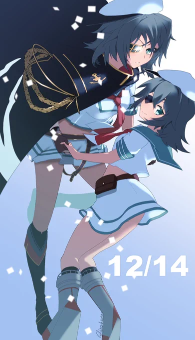 最近原作に寄せようと抑制して描いてるけど、うちのとこの木曾さんはわりと背があるお姉さん個体イメージ 