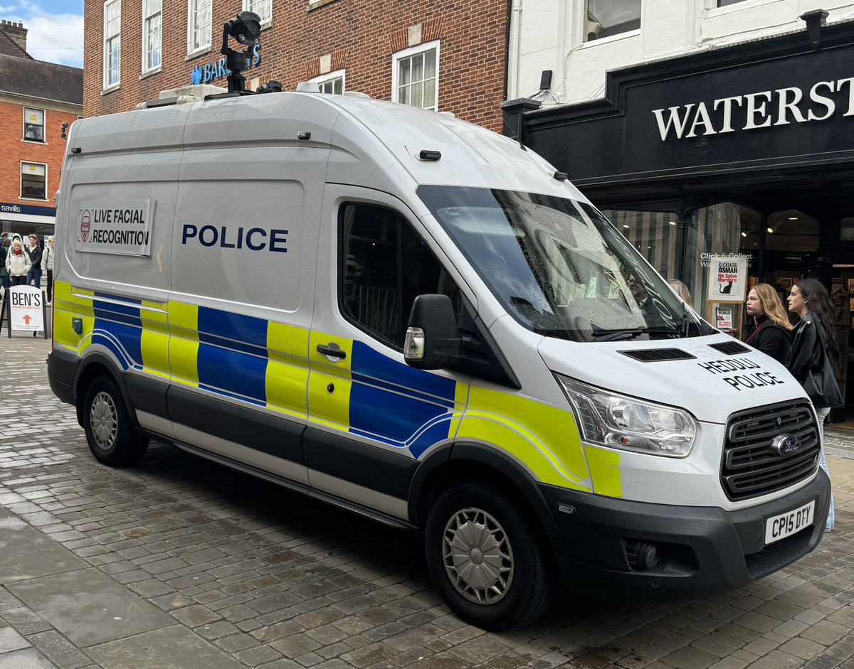 HandleyGillLtd's tweet photo. Road trip! Today we visited Winchester to see a deployment of Live Facial Recognition by @HantsPolice &amp; @swpolice in action. #LFR #FacialRecognition #LiveFacialRecognition #Police #Policing  #LawEnforcement #AI #ArtificialIntelligence #Tech #DataProtection #HumanRights #Equality https://t.co/iGCk3c4WrP