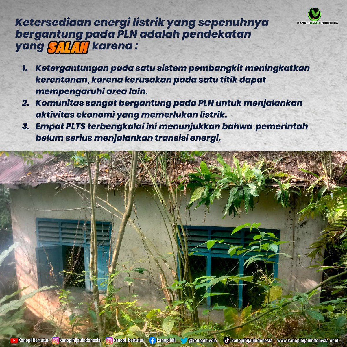 kanopimedia's tweet photo. Potret energi bersih di pelosok, dibangun dng dana miliaran, aktif hanya 1-2 thn stelah iitu rusak! @KementerianESDM @KPK_RI https://t.co/x3iEqPcasc