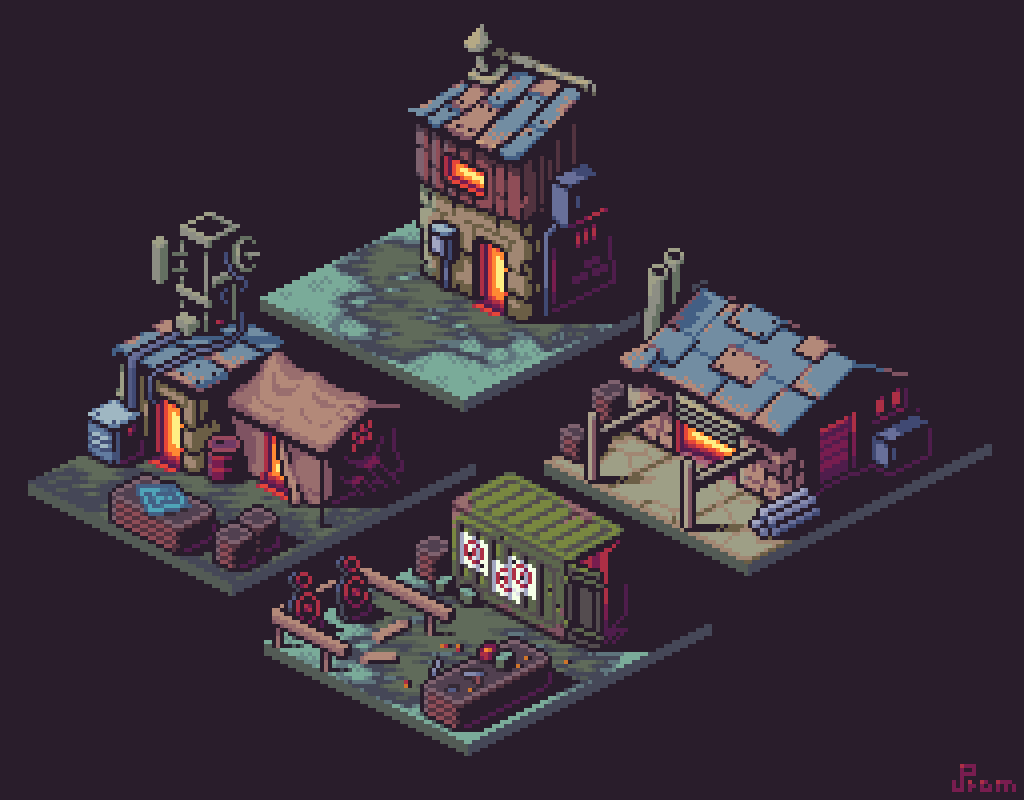 Small buildings in iso ...