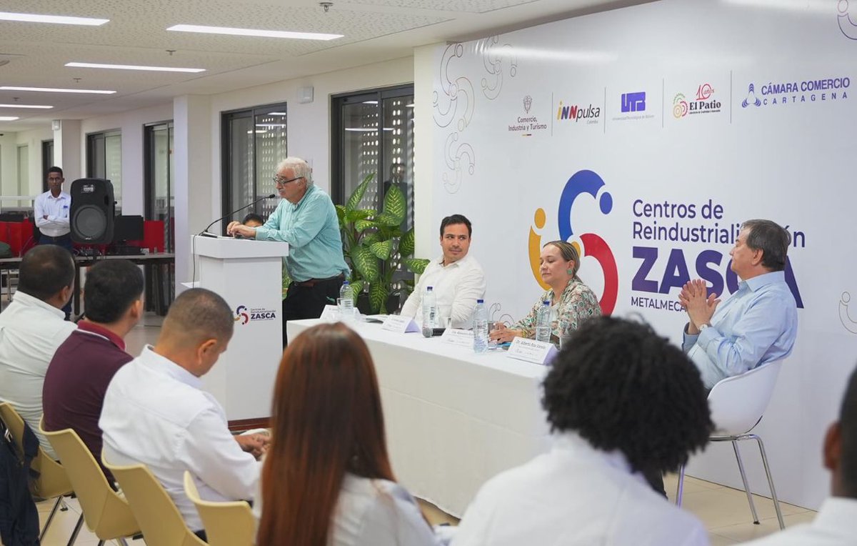 andi_bolivar's tweet photo. #Participamos del lanzamiento del Centro de Reindustrialización ZASCA de Metalmecánica de Cartagena, una apuesta clave para fortalecer el sector industrial de la región🔧 https://t.co/mdgroeYi1I