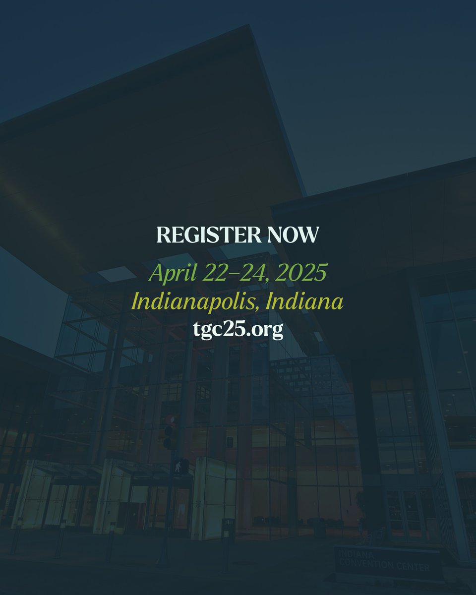 seeJesus's tweet photo. Excited to announce that we'll be at the next @TGC  Conference in Indianapolis in 2025. @_PaulEMiller and Colin Millar will lead a breakout session entitled, “J-Curve: Experiencing Union with Christ in Life and Ministry”. See you there?

View more: https://t.co/DsRIEmpzGD https://t.co/ybrlIjBd7v