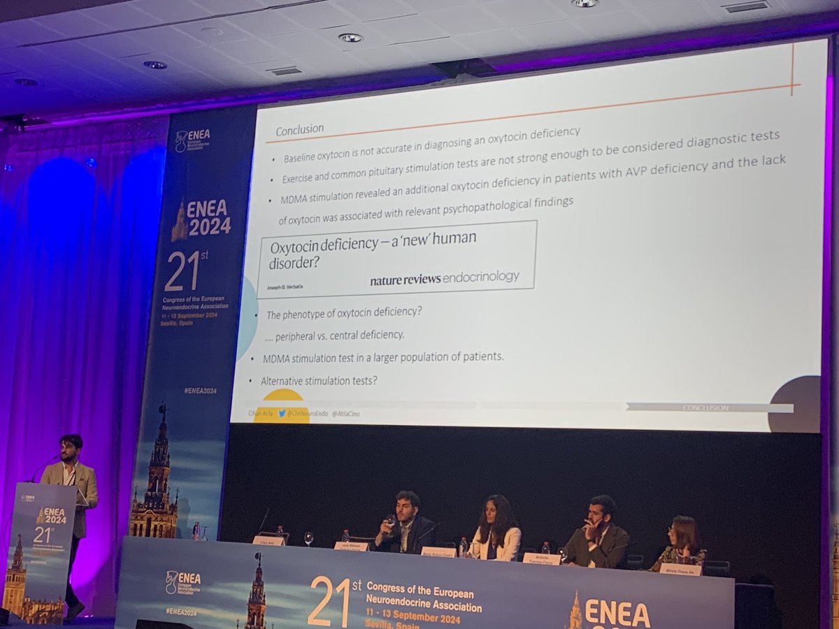 EndocrinoHUVR (@endocrinohuvr) on Twitter photo Oxytocin deficiency – does it exist, how to test for it, and is there any
treatment available?
<a href="/AtilaCino/">Cihan Atila</a>
#ENEA2024
<a href="/ENEAssoc/">ENEA</a> <a href="/ENEA_Young/">EYRC</a> <a href="/ESEndocrinology/">European Society of Endocrinology (ESE)</a>
<a href="/NeuroendocrinoS/">NeuroendocrinoSEEN</a> Oxytocin deficiency – does it exist, how to test for it, and is there any
treatment available?
<a href="/AtilaCino/">Cihan Atila</a>
#ENEA2024
<a href="/ENEAssoc/">ENEA</a> <a href="/ENEA_Young/">EYRC</a> <a href="/ESEndocrinology/">European Society of Endocrinology (ESE)</a>
<a href="/NeuroendocrinoS/">NeuroendocrinoSEEN</a>