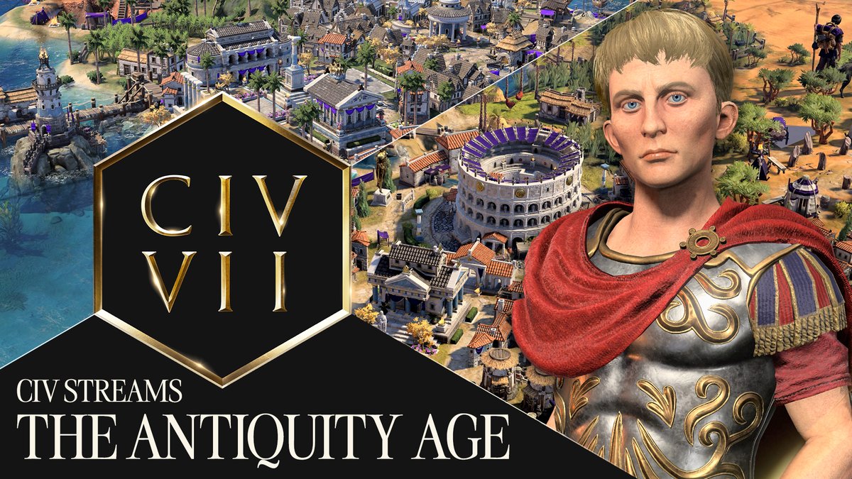 One hour away!

Don't miss the first 𝐂𝐢𝐯 𝐒𝐭𝐫𝐞𝐚𝐦 for a deep dive into the Antiquity Age, and a First Look at Hatshepsut!

📺🟣 twitch.tv/firaxisgames
📺🔴 2kgam.es/4dcr6g9