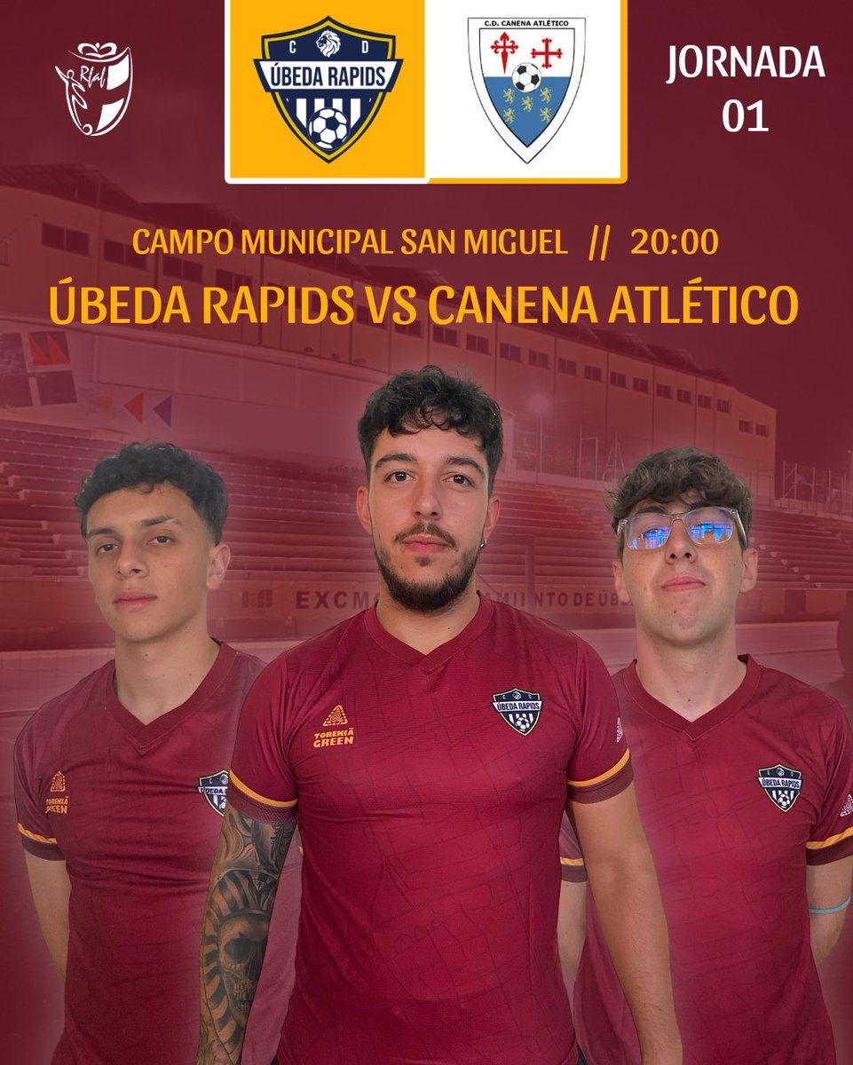 ⚽🇱🇻| ¡ESTE DOMINGO DEBUTAMOS EN CASA JUNTO A VOSOTROS!

🏟️ No os perdais el debut de los leones granates en casa contra el @canena_atletico el DOMINGO 15 a las 20:00.

🎟️ Recordamos que la entrada general costará 3 euros y para menores de 18 años costará 1 euro.

Vamos Úbeda! 🦁