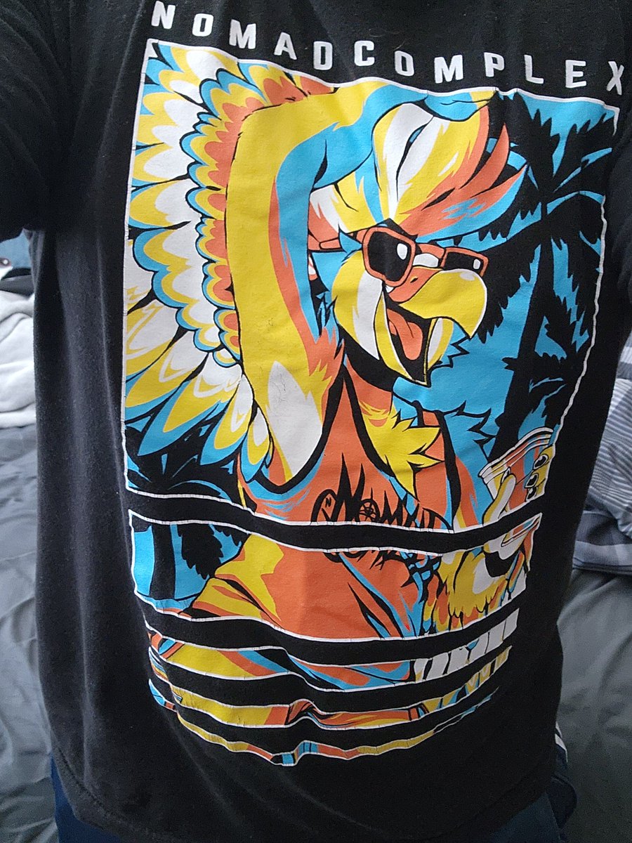 rocking the bird noises shirt. pls bring back this design <a href="/NomadComplex/">Nomad Complex - Find Us Anywhere Else</a> my shirt is starting to get old and worn out :(