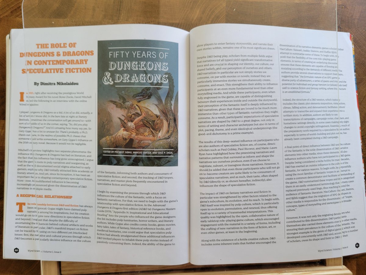 "[The MIT Press] Game Histories series has reliably been the best source of books on #RPGs over the past few years."

We're on a roll (pardon the pun) with a <a href="/Wyrd_Science/">Wyrd Science Magazine</a> excerpt from "Fifty Years of Dungeons &amp; Dragons." Learn about the collection here: bit.ly/3yKY498