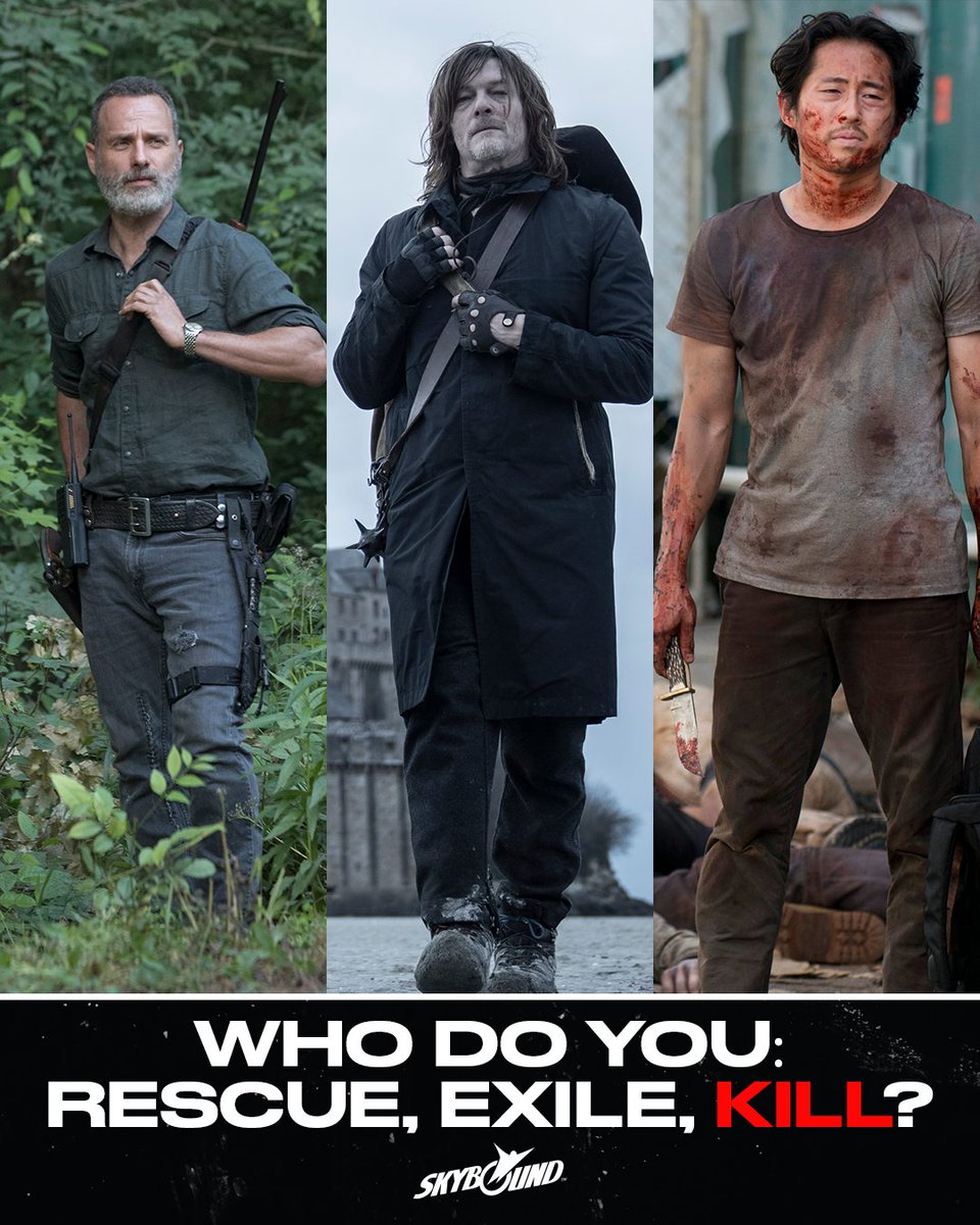 TheWalkingDead's tweet photo. Consider this our version of "f*ck, marry, kill" https://t.co/CvgcgaA9h4