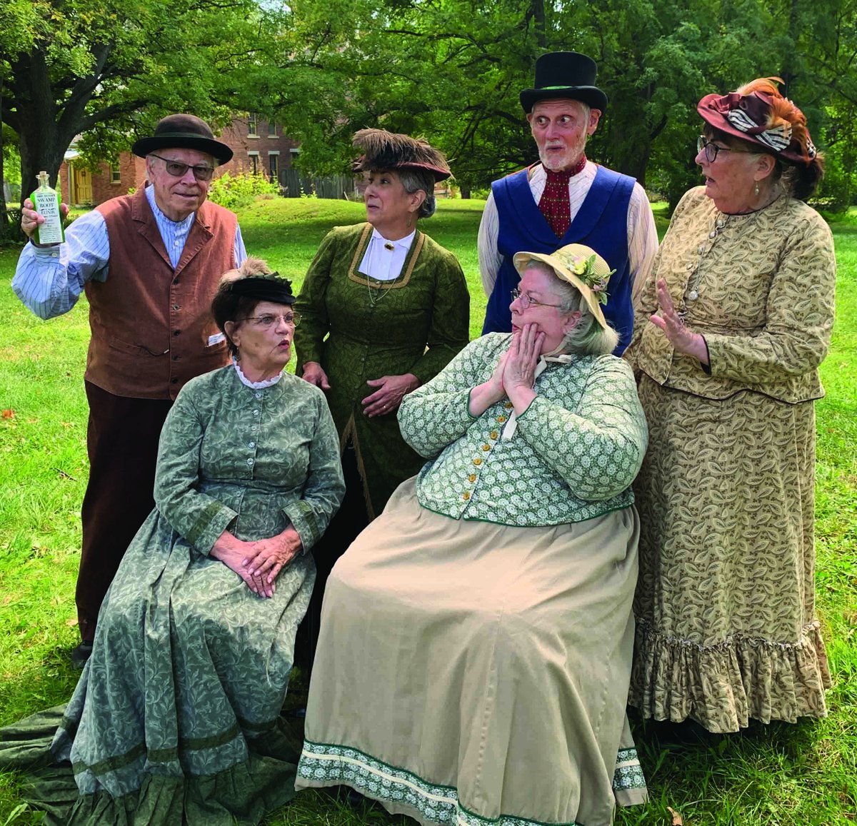 Dr. Savage's Traveling Medicine Show will be here Saturday for Applefest! Performances are at 1 and 2 p.m. behind the Flynn Mansion. Come see an old-fashioned pitch for a "cure-all," including skits, songs, and stories. ow.ly/7pfM50TjuJe