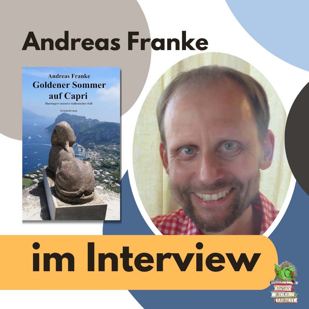 Der Krimiautor schreibt aktuell an seinem 10. Krimi. Einen kleinen Einblick erhlatet Ihr jetzt schon in dem spannenden Interview mit ihm.

carmensbuecherkabinett.de/2024/09/12/int…

#werbungunbezahlt #roman #buchwelt #krimi #buchverrückt #buchblogger #bookblogger #interview #autorimgespräch