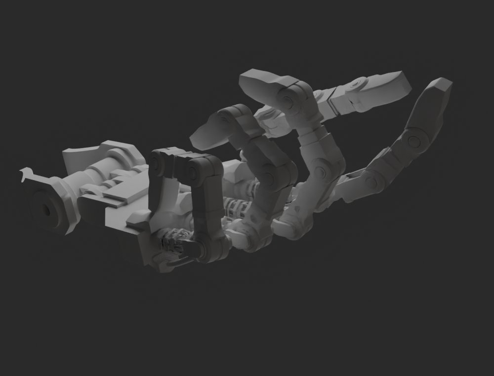 Bombernicksfm's tweet photo. Been having a bit of fun, coming up with a new endo hand design for Springtrap, as the old one wasn't detailed enough.

#3dmodeling #FNAF https://t.co/Bs9Hr8V85y