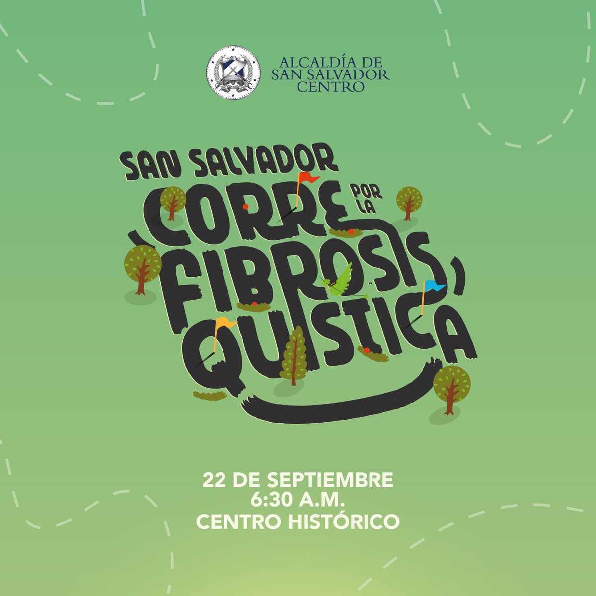 alcaldia_ss's tweet image. ¡Atención, runners!🏃‍♂️ 

Este 22 de septiembre, San Salvador Centro corre por una gran causa: apoyar a los niños con fibrosis quística.💚

¿Estás listo para los circuitos de 1, 3, 5 o 10 km?