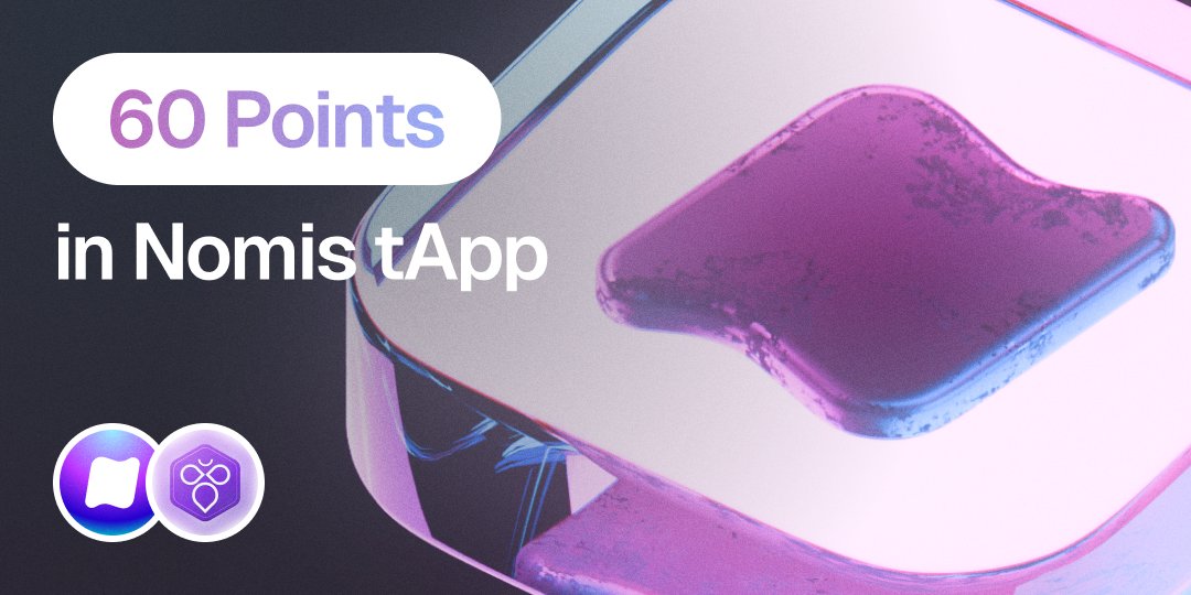 Nomis | Onchain Reputation Protocol (@0xnomis) on Twitter photo We know you love points โ and we love giving them!
Join the <a href="/0xNomis/">Nomis | Onchain Reputation Protocol</a> x <a href="/TonTon_Intract/">TonTon ๐ฝ</a> Campaign to claim your rewards ๐ค
Jump on the Quest --> intract.io/quest/66d755a7โฆ
- Get Your #TON Score
- Complete campaign tasks
- Earn โ๏ธ
Hosted by @IntractCampaign! We know you love points โ and we love giving them!
Join the <a href="/0xNomis/">Nomis | Onchain Reputation Protocol</a> x <a href="/TonTon_Intract/">TonTon ๐ฝ</a> Campaign to claim your rewards ๐ค
Jump on the Quest --> intract.io/quest/66d755a7โฆ
- Get Your #TON Score
- Complete campaign tasks
- Earn โ๏ธ
Hosted by @IntractCampaign!