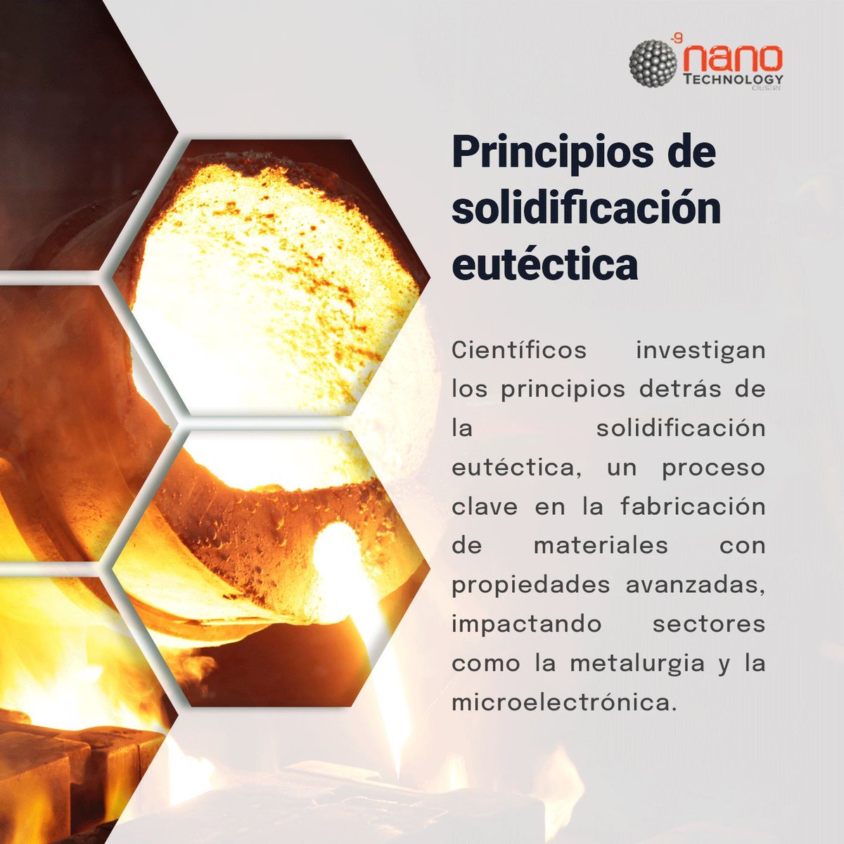 clusternano's tweet photo. Investigadores están explorando los principios fundamentales de la solidificación eutéctica, un proceso donde dos o más fases cristalizan simultáneamente a una temperatura específica, formando estructuras ordenadas. 

Conoce más en: https://t.co/OEAk1GHSTM

#ClusterNano #Nanotech https://t.co/f9xY6C5DaA