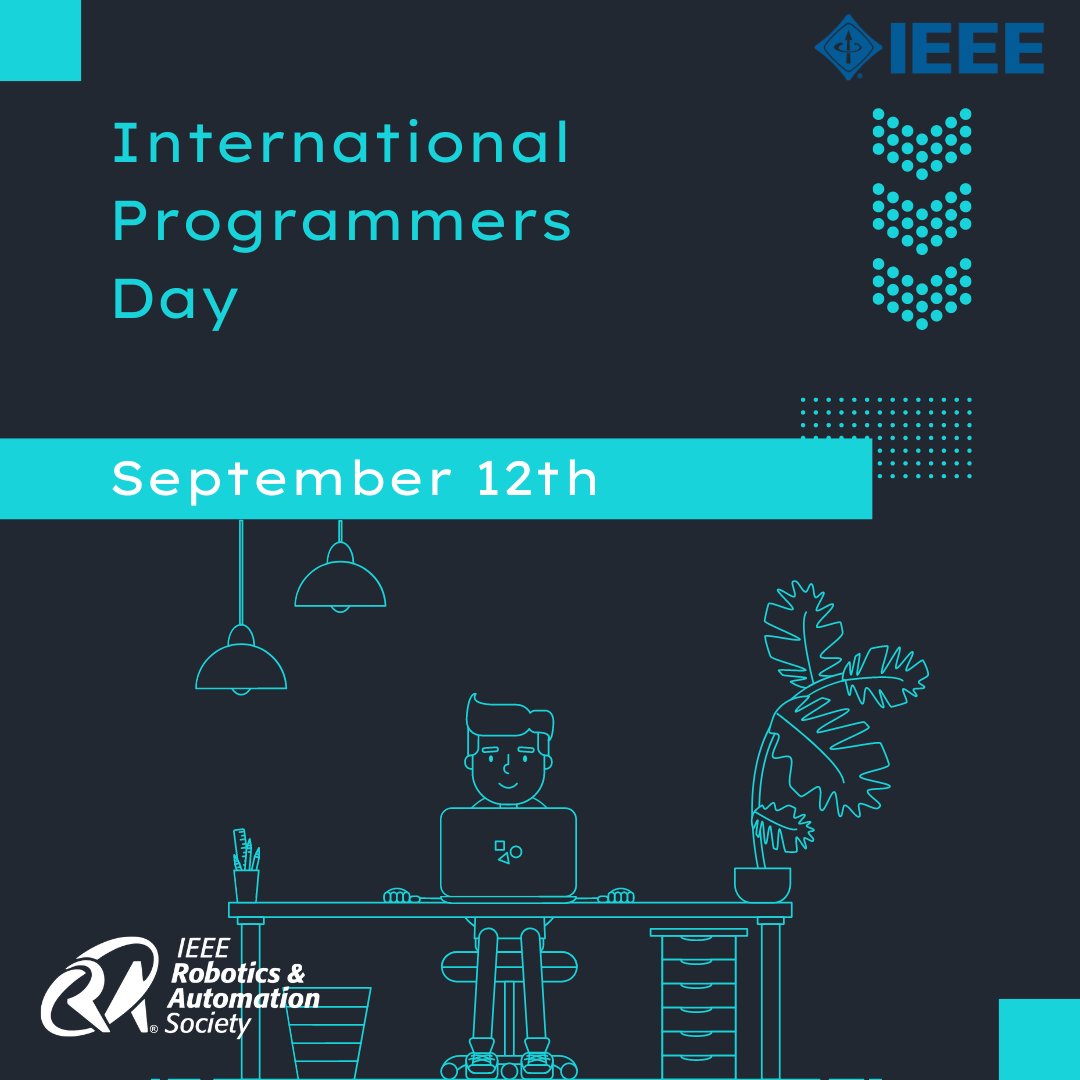 ieeeras's tweet image. 🤖 Honoring the brilliant minds behind the code! Happy Programmers Day from IEEE RAS! 💻🎉 #CodingHeroes #ProgrammersDay #RAS