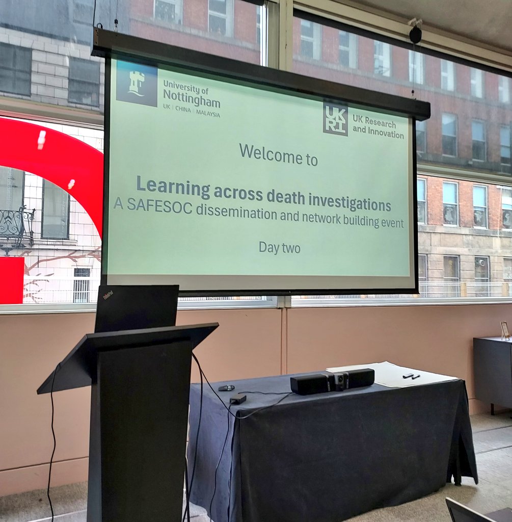 gillybuck's tweet photo. Day 2 of learning across death investigations. Thanks to @BugejaLyndal and @Richards_G_C for excellent keynotes and to everyone for fabulous knowledge shares #safesoc https://t.co/sX4lBlSDWN