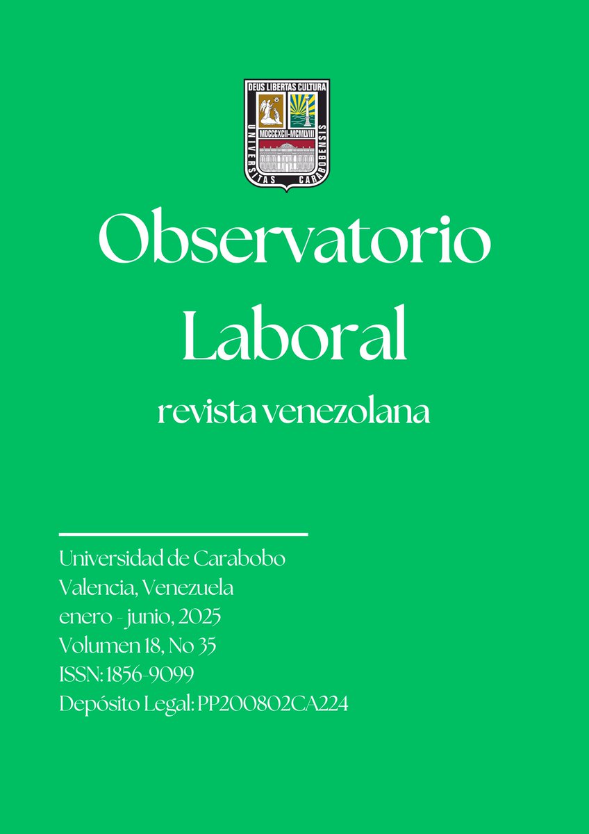 Revista Observatorio Laboral Revista venezolana Volumen 18, Número 35, Enero-Junio 2026 de <a href="/facesuc1/">faces_uc</a> <a href="/UCarabobo/">Universidad de Carabobo</a> en el portal de Revistas <a href="/RedBiblioUC/">Red Bibliotecas UC</a> servicio.bc.uc.edu.ve