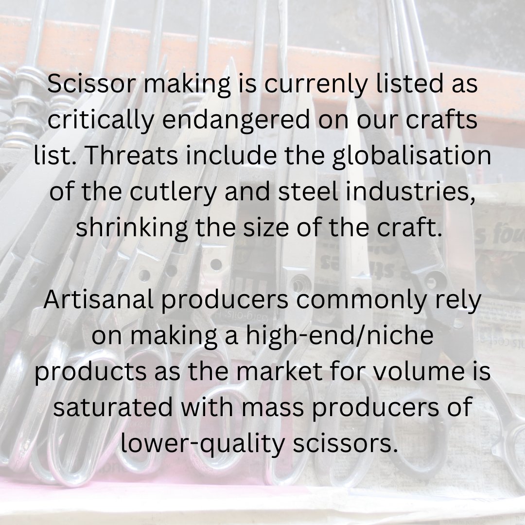 heritage_crafts's tweet photo. This week's #craftfocus is scissor making.
Images: Ernest Wright
#heritagecrafts #craftfocus #scissormaking #metalwork https://t.co/RCrM2g3As2