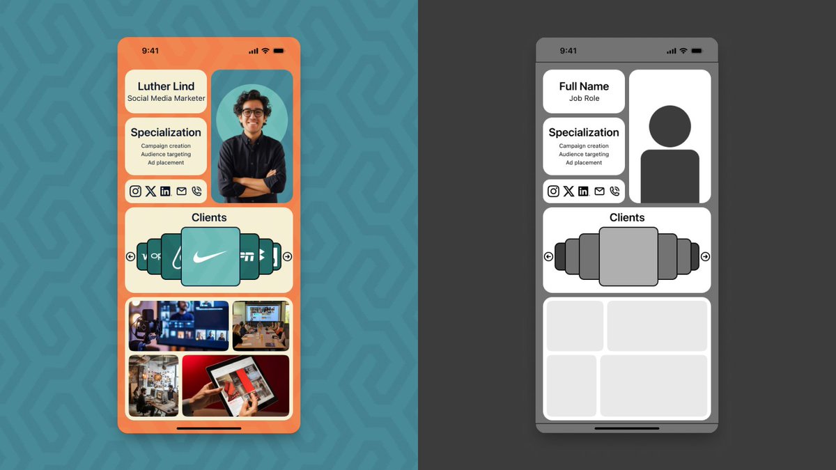 ashish1lexbaa's tweet image. 🚀 Day 25 of my #50DaysUIChallenge! Designed a sleek portfolio page for a social media marketer. 🎨📱 The journey continues! #UIDesign #Marketing #PortfolioDesign #MobileUI #DesignInspiration