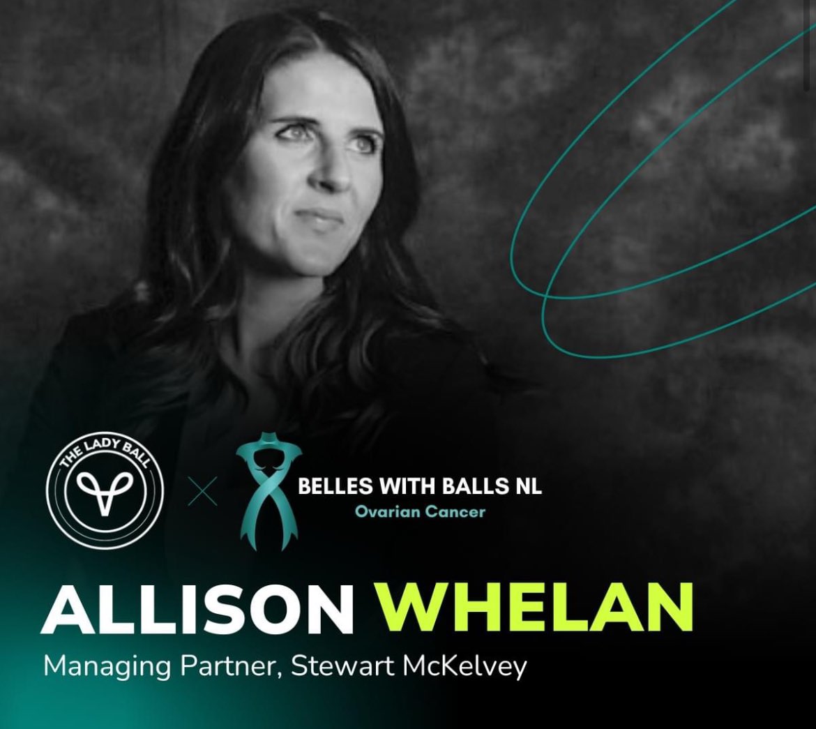 BellesWBNL's tweet photo. Allison Whelan is a Managing Partner at St. John’s Stewart McKelvey.
Allison’s favorite mantra, “I want it more than I fear it,” perfectly encapsulates her fearless approach to both her career and life. See you at The Lady Ball! ✨ https://t.co/0Kzp2YyhbM
