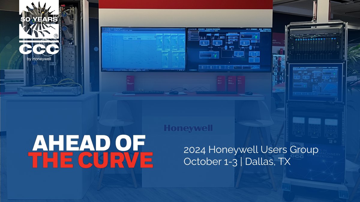 Join us in Dallas for the Honeywell Users Group, Oct 1-3! CCC will showcase cutting-edge turbomachinery controls &amp; live demos of CCC Inside for Experion PKS, featuring the NextGen HMI with MQTT, secure remote access &amp; more.
hubs.ly/Q02PHpqH0