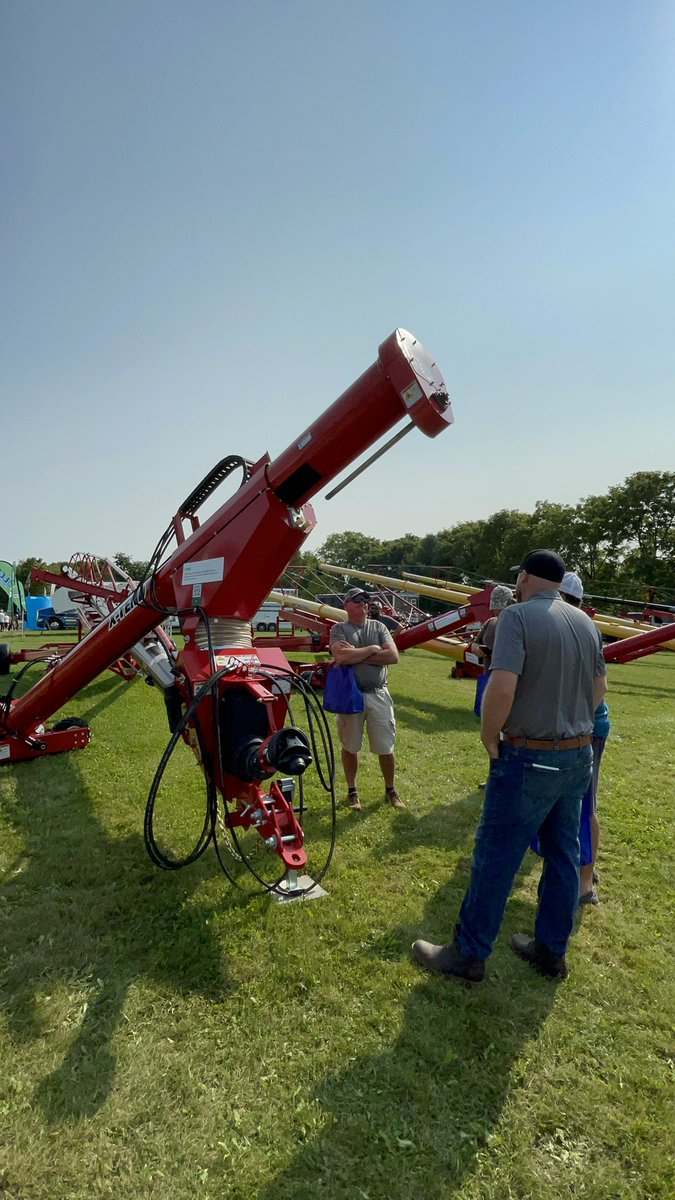 AgGrowthIntl's tweet photo. Great conversations with customers and dealers at the @outdoorfarmshow! 

Swing by our booth this afternoon and hear how our grain handling, storage and conditioning solutions can help you reduce costs. 

#COFS24 #RightThereWithYou #OntAg https://t.co/5LCxYx4SEm