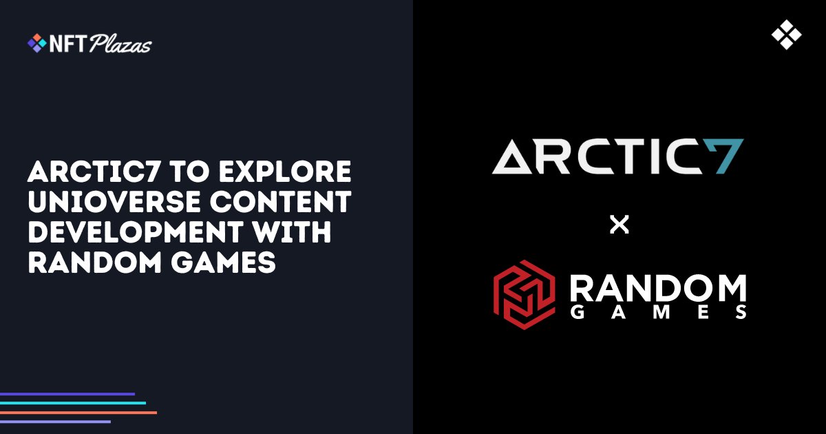Arctic7 to Explore Unioverse Content Development with Random Games: Game development studio Arctic7 has announced a partnership with Random Games to explore new content development opportunities within the… 

The post Arctic7 to… dlvr.it/TD8jQz         Follow me..