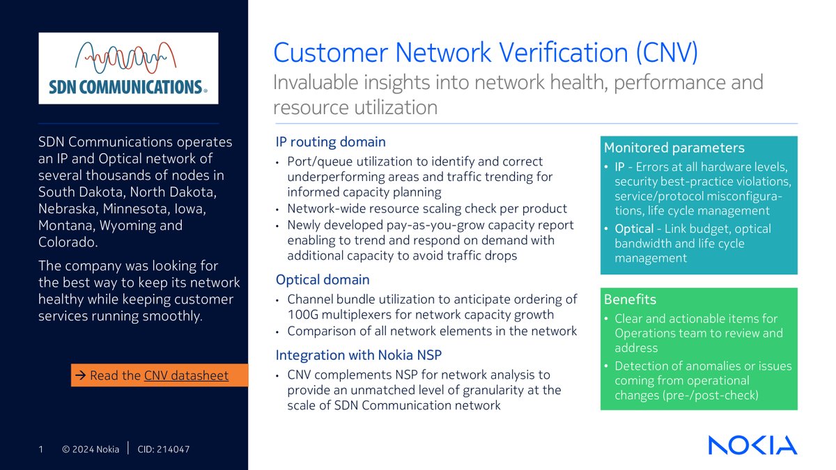 When we were looking for tools to help keep our network healthy and customer services running smoothly, we turned to @NokiaNetworks.