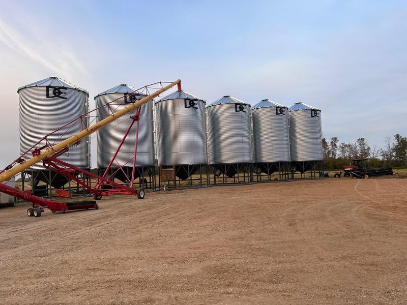 Hopper bins ready to deliver and setup! Call today to save selling at these low prices 13067524445