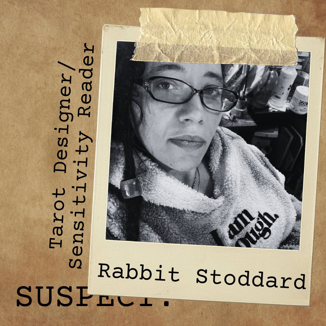 Play_OnWords's tweet image. ✨ Meet Rabbit Stoddard, our Tarot Designer &amp;amp; Sensitivity Reader for Shadow City Mysteries! 🃏 With credits like the Mausolea Oracle Deck &amp;amp; Talisman Adventures RPG, Rabbit brings unique talent to the team. 🖤 #TarotDesigner #SensitivityReader #ShadowCityMysteries