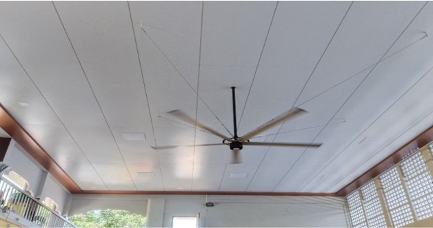 drm_tvc's tweet photo. Enhancing passenger comfort with modern upgrades! #Guruvayur station now features #hvls ceiling fans to keep travelers cool and comfortable. 

#SouthernRailway #DailyInfraUpdate #SRInfraUpdate #TVCINFRAUPDATE https://t.co/kD8NkKVEx9