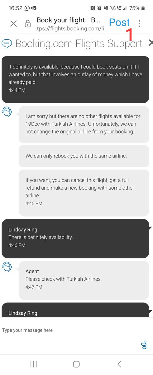 LKPone's tweet photo. @bookingcom @TurkishAirlines @bookingcomPA The saga continues. I'll let the screenshots tell this ridiculous story. 🙄 Which of you will sort this out? I honestly don't care, I just need it sorted. Where do you suggest I go from here? @ATOLprotected perhaps? 🤔 https://t.co/Ko7gD9P96Z