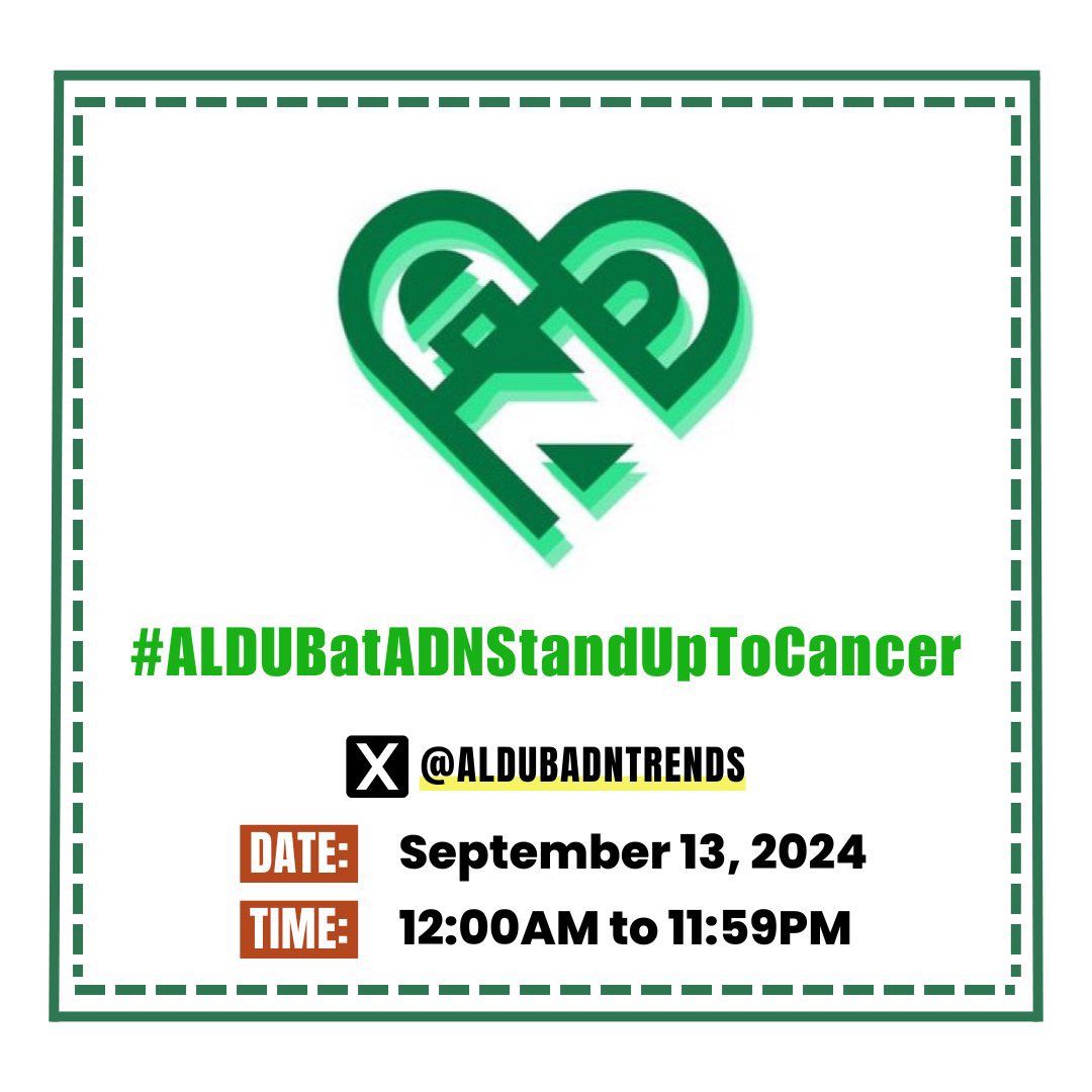 Stand Up to Cancer Day

There's hope in the fight against cancer. By raising awareness, supporting research, and providing support to those affected, we can make a tangible impact and create a world where no one has to fear this disease.

#ALDUBatADNStandUpToCancer