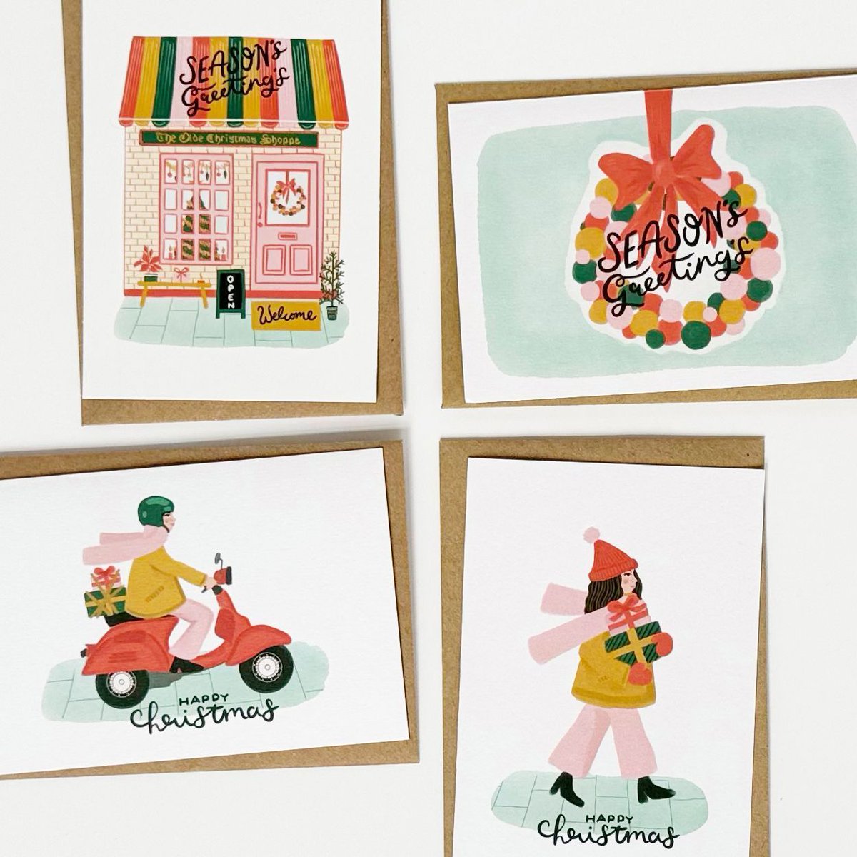 NEW Christmas cards go live tomorrow on Faire and my Online Shop. They will be up later on on Etsy, Create and Ankerstore .