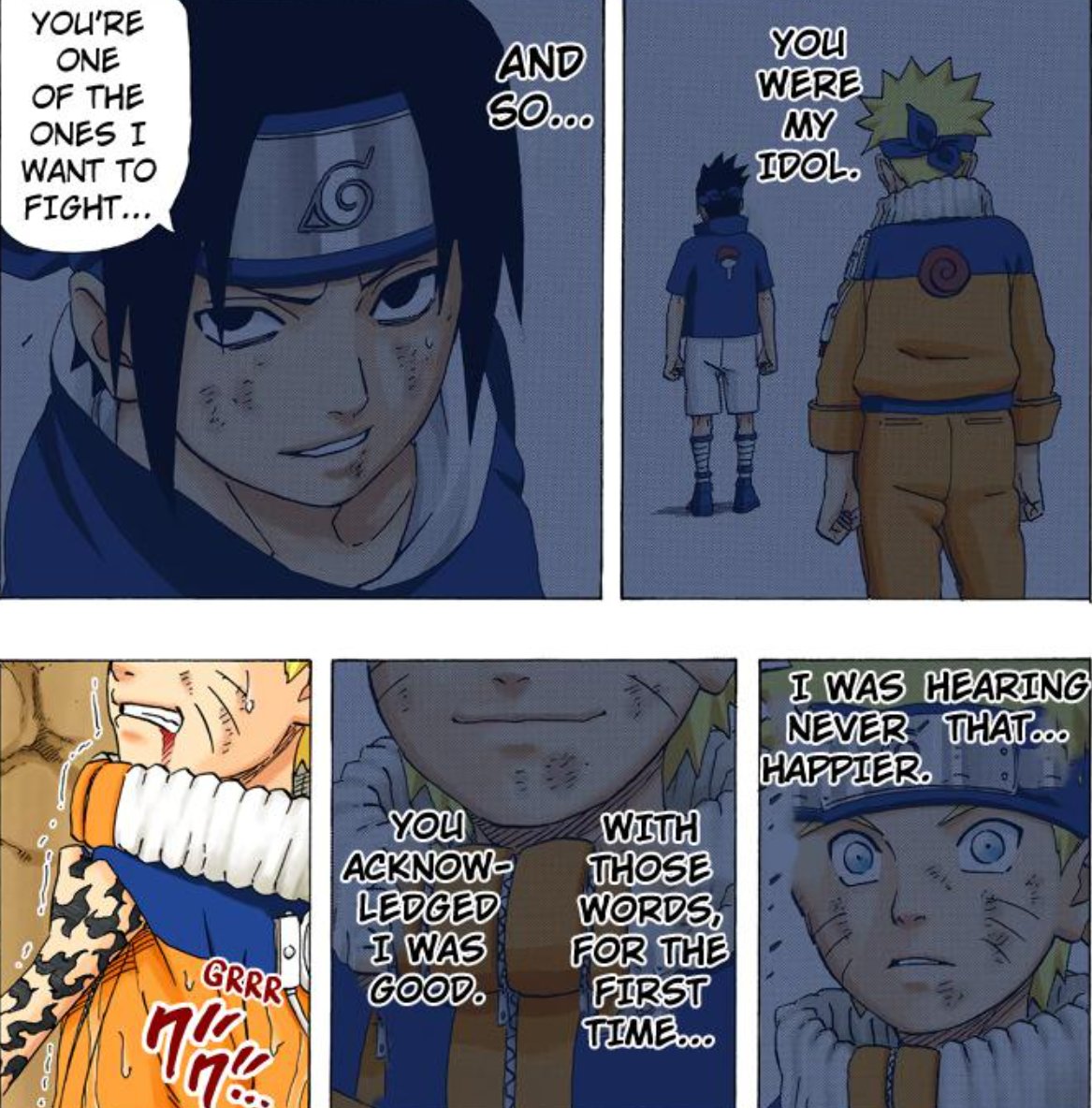 UndisputedKin19's tweet photo. The funniest bit about your usual reaches is that EVERY SINGLE TIME it only further highlights how Naruto and Sasuke's bond is what matters literally pages later, Sakura turning to mere background

''Aw look at Sasuke and Sakura and''

Sasuke 2 nanoseconds after your headcanons: https://t.co/ojVeTf6Ebg
