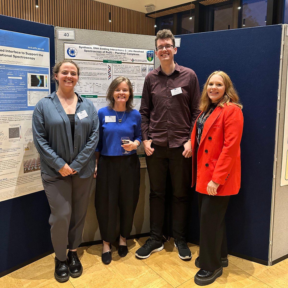 QuinnGroupUCD's tweet image. Had a fantastic time at the LSF
@CLF_STFC user meeting in St. Hilda's College Oxford. Well done @ClaraZehe, @dan_graczyk & Eleanor Windle @ucdchemistry on their fab poster presentations & huge congratulations to Daniel on winning the best student poster prize. 🥳📷.