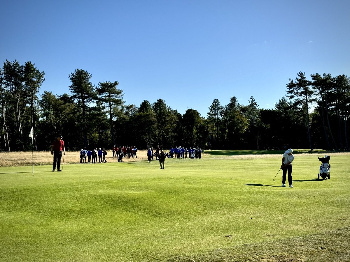 The winning moment! The RAF unable to extend the match with a long range effort, making the Army men Inter service Champions 2024 🏆<a href="/RoyalNavyGolf/">RoyalNavyGolf</a> <a href="/golf_raf/">🇬🇧 Royal Air Force Golf 🇬🇧</a> @ArmyGolfAssn <a href="/FormbyGolfClub/">Formby Golf Club</a> <a href="/TeamForcesUK/">Team Forces</a>