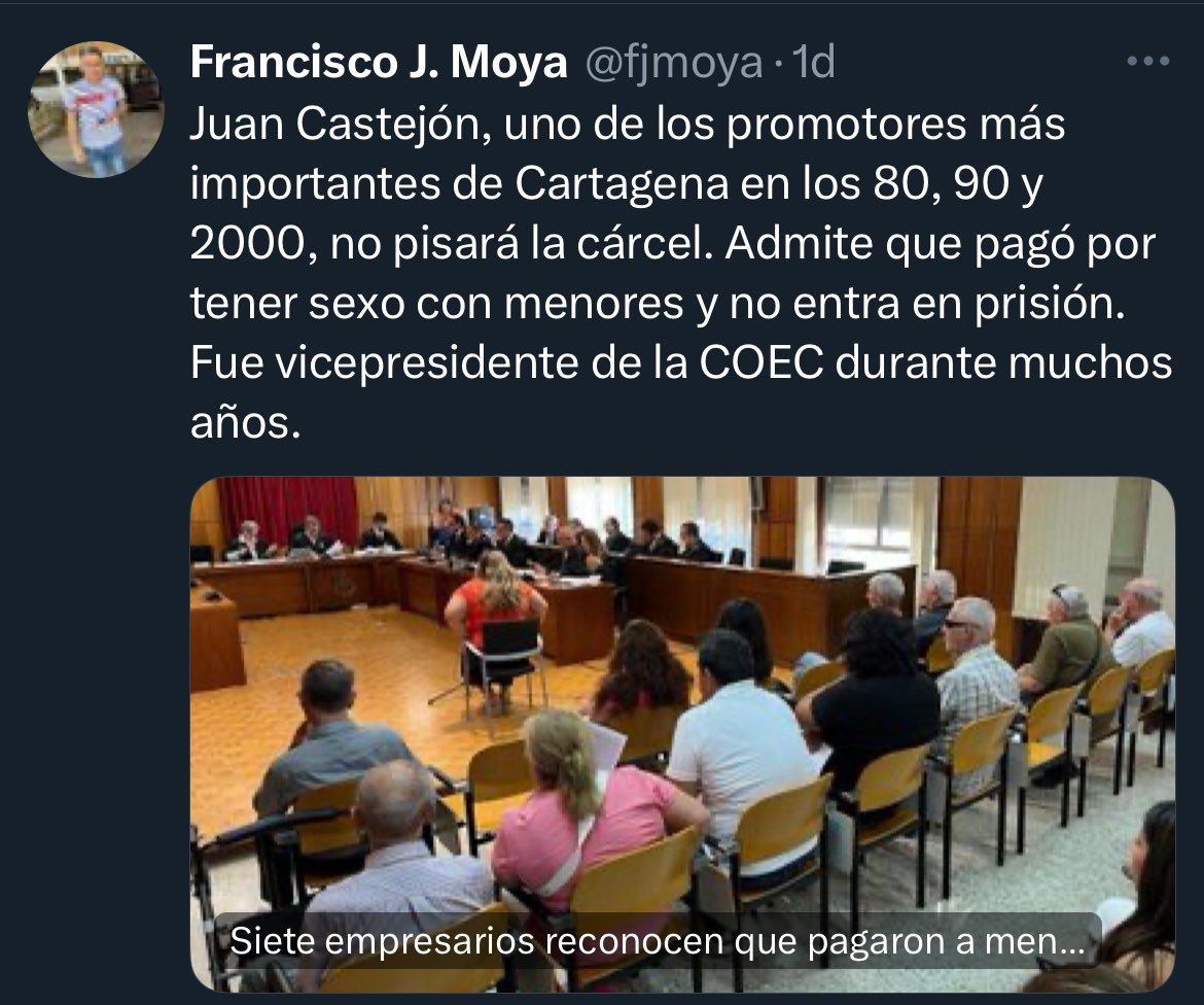 #PoeticiaDiaria

Con apremio y premio

No pudieron esperar
por las ganas que tenían
a que fueran mayor de edad
mientras las corrompían.

¿Será por ser empresarios
de Murcia esta manada
que han pasado los años
para no pasarles nada?

Ridícula indemnización
y sin entrar en prisión.