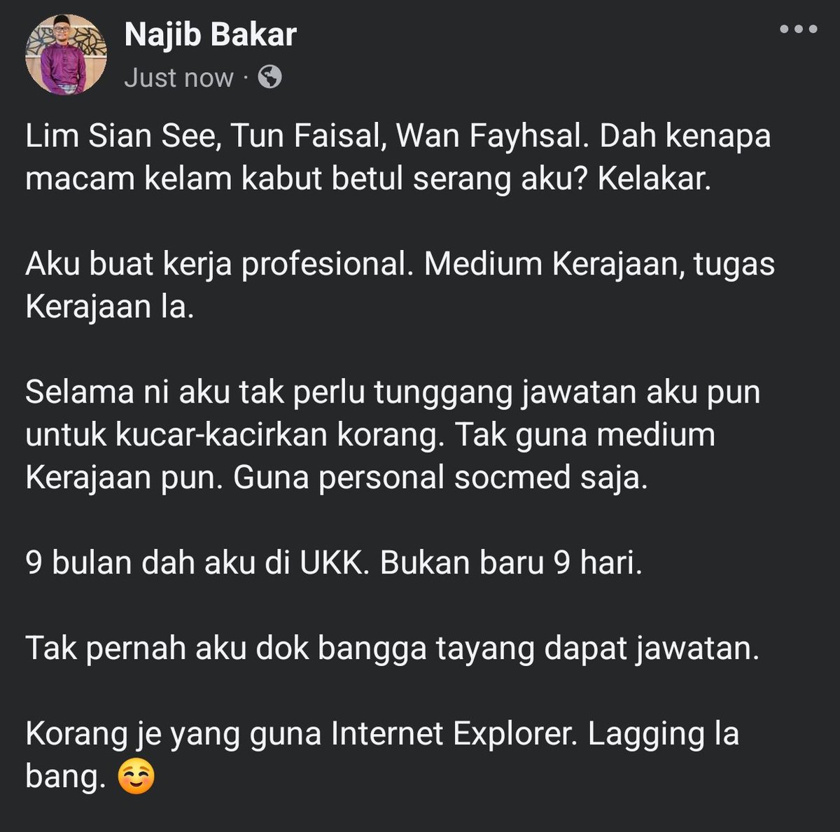 Najib Bakar tweet media