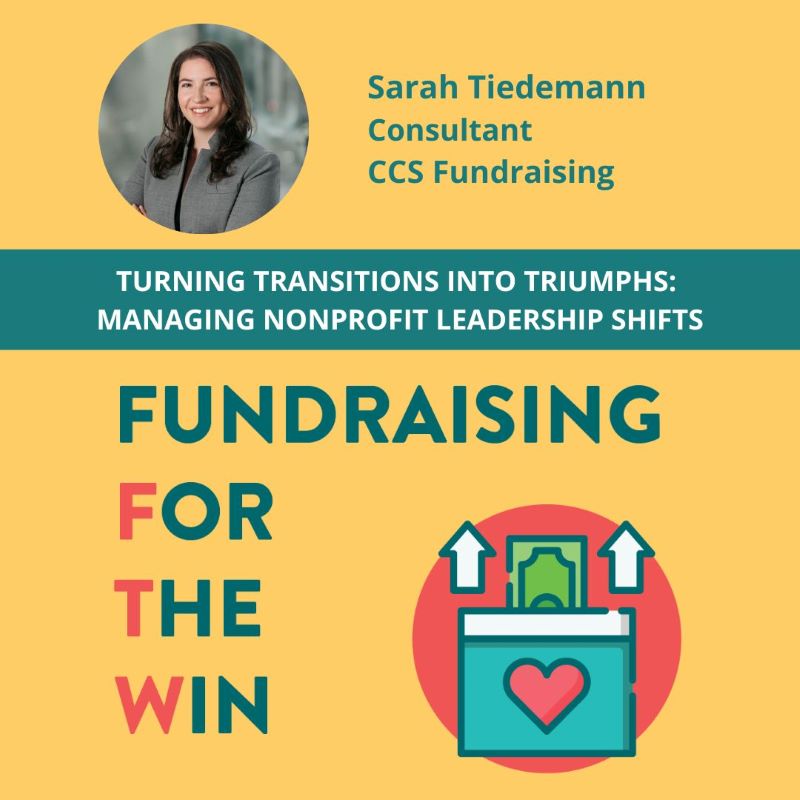 AFPNNE's tweet image. The one constant in life is change. Changes in nonprofit leadership can affect fundraisers in many different ways. Learn how to manage turnover at the top in this online session. For more info and to register, go to eventleaf.com/e/afpnne-virtu…  @ccsfundraising #ccsfundraising