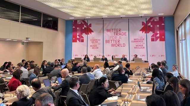 Honoured to moderate a panel exploring the environmental impact of agricultural subsidies alongside <a href="/AusWTO/">James Baxter</a> and <a href="/TESSForum/">Forum on Trade, Environment & the SDGs</a> - we must kickstart reform now to build resilient ag for the future! #WTOPublicForum #wto