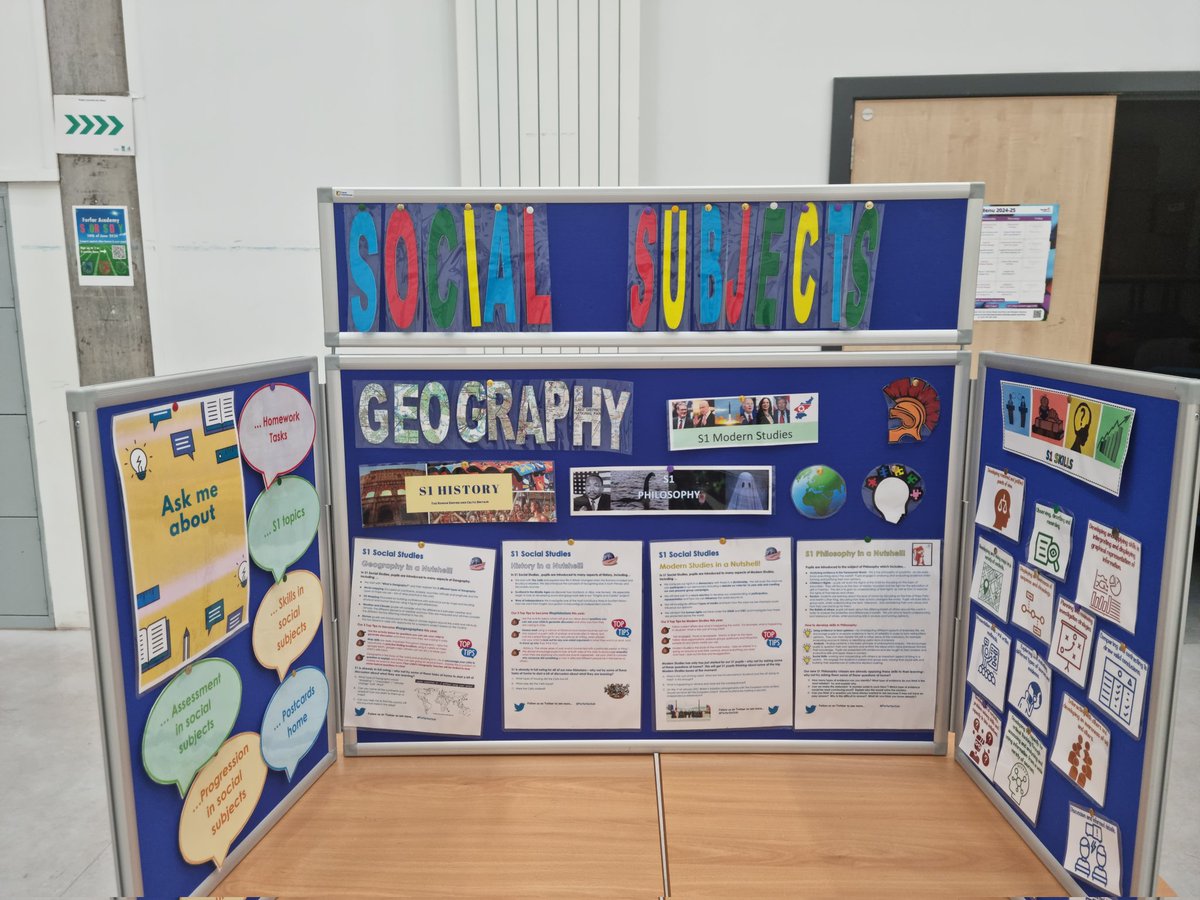 ForAcad's tweet photo. Getting set up for our S1 In A Nutshell Event. Open to all S1 Parents and Carers from 6-7.30 tonight. See you soon. #FORteamwork https://t.co/6aLOSghKQ0