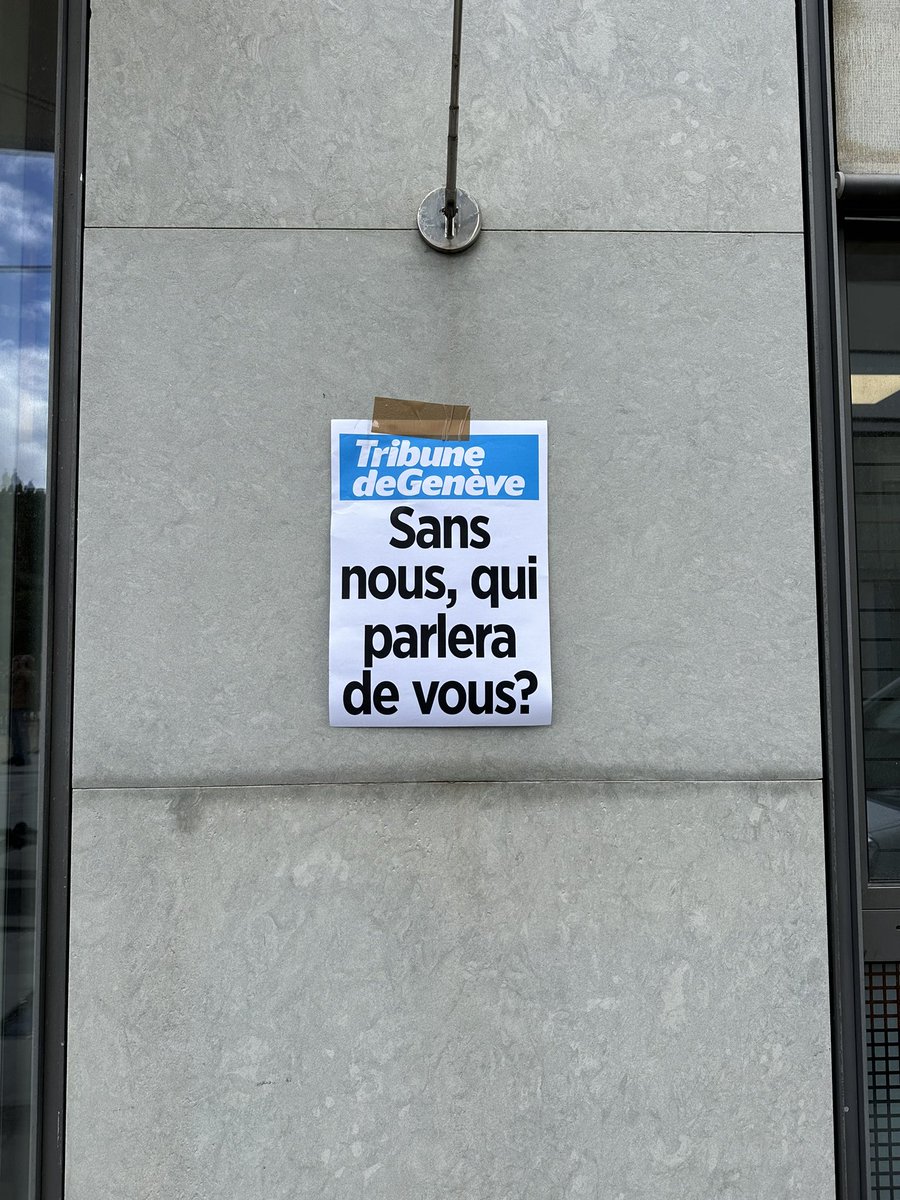 Jour de débrayage à la <a href="/tdgch/">Tribune de Genève</a> 🙏🏼