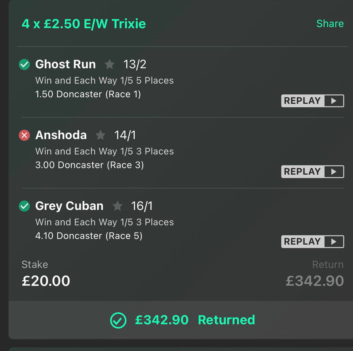 EquineRT's tweet image. Another day of smashing the bookies!!💥🚀💰

Our free Telegram group stinks of winners !!

While other tipsters are charging £30/£45 a month for short priced faves this is what we do FOR FREE!!👇👇👇

Come and give us a go! Link in the bio! 

Give us a like, repost &amp;amp; follow 🙏🫡