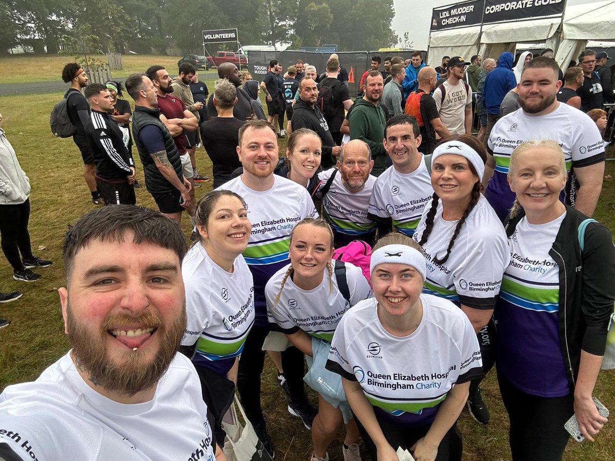 UHBCharity's tweet photo. 🫶 We'd like to say a big thank you to the staff from Healthcare for Older People (HCOP) and Discharge Lounge who got muddy for charity and took part in a Tough Mudder over the weekend.

💜 The group are raising money for the HCOP wards, Discharge Lounge and Frailty Same Day Emergency Care. The team are extremely passionate about improving the care and outcome for all of their patients, so they wanted to do something to raise money for their wards and departments.

👏 The team have managed to raise over £2,000 so far and are so close to hitting their target. If you would like to support the team, you can donate through their JustGiving page here ➡ https://t.co/DCG0c9qDtG